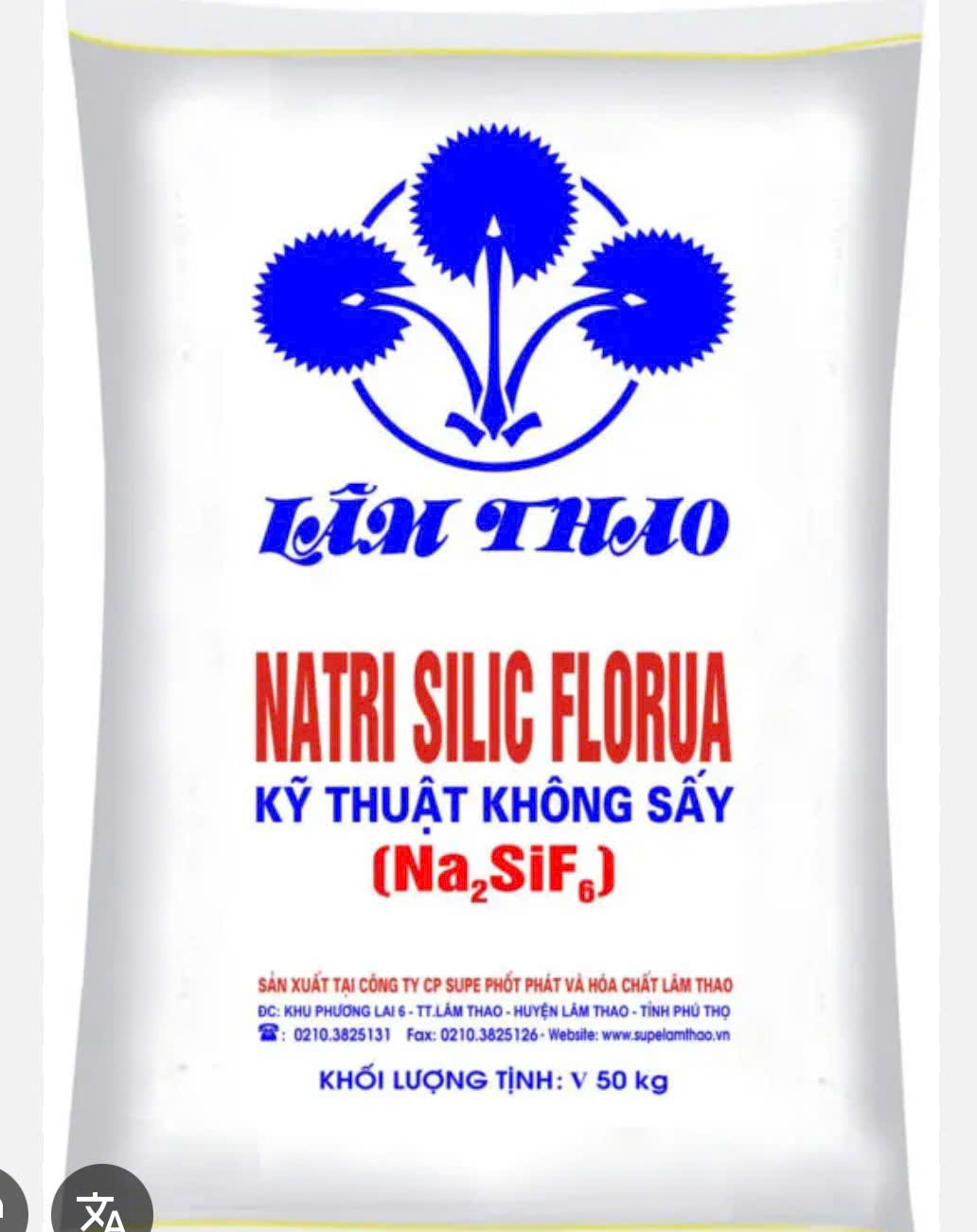 Phụ gia Na2SiF6 sodium silicofluoride